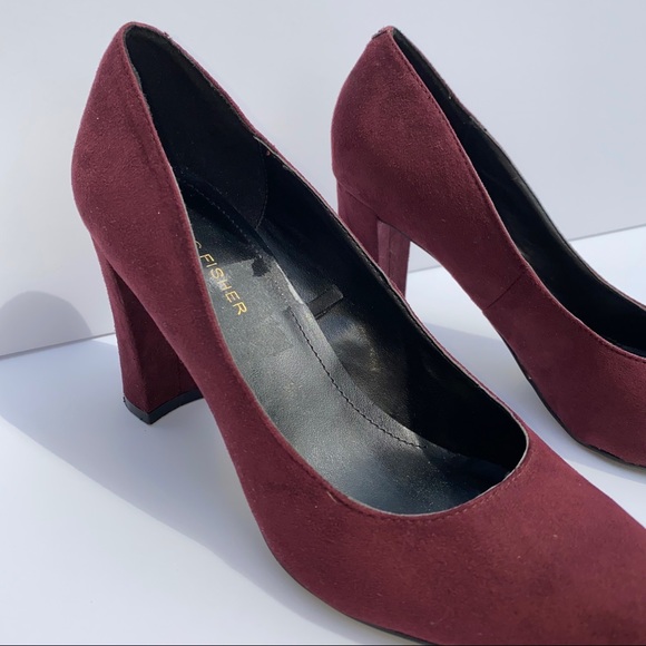 HP 💘 MARC FISHER • viviene suede block heel pump - Picture 7 of 8